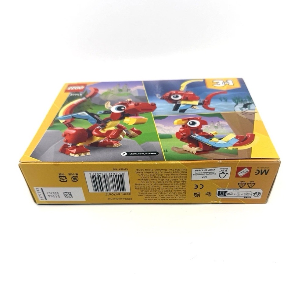 New LEGO Game Toy Kids 31145 Red Dragon 3 in 1 Creator - New in Box - Fantasy - Picture 8 of 8